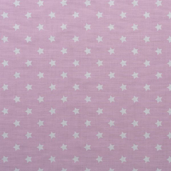 Popelina Estrelas Grandes Rosa